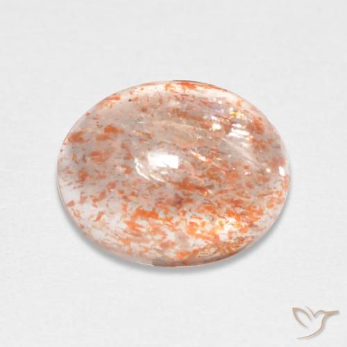 1.68ct Natural Laranja Tigre Claro Pedra do Sol, oval, Translúcido