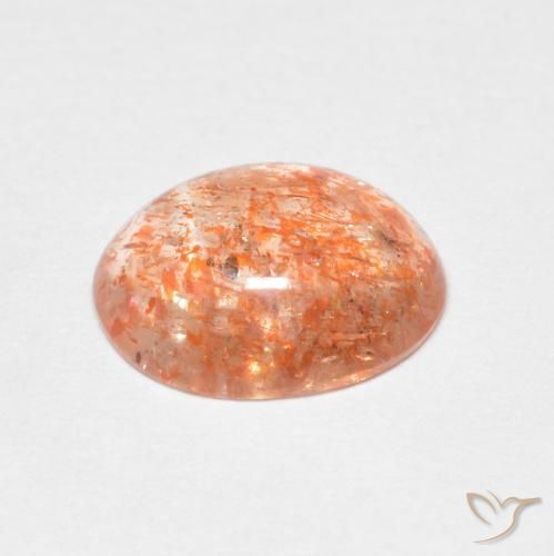Pedra do Sol Laranja Tigre Claro Natural 1.68ct, oval, Translúcido