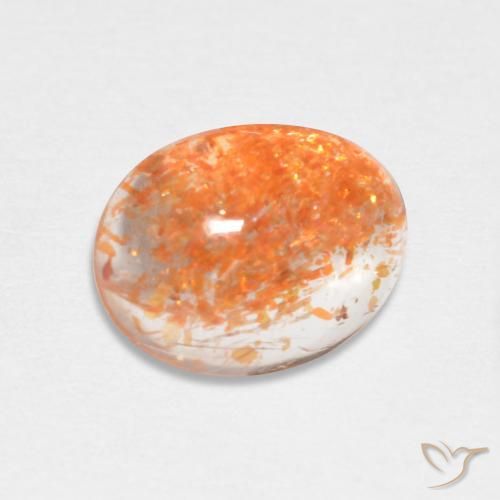 1.73ct Natural Laranja Profundo Pedra do Sol, oval, Translúcido