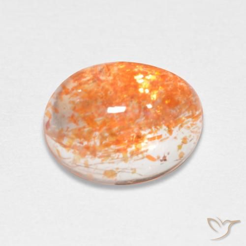 Pedra do Sol Laranja Profundo Natural 1.73ct, oval, Translúcido