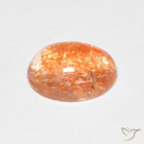 Pedra do Sol Laranja Profundo Natural 1.73ct, oval, Translúcido