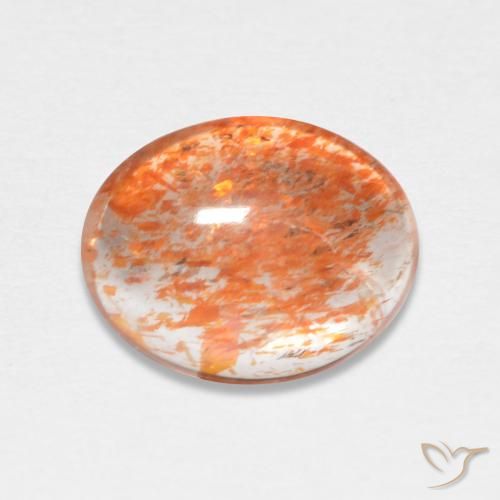1.57ct Natural gengibre laranja Pedra do Sol, oval, Translúcido