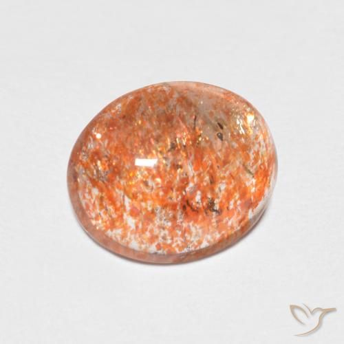 1.86ct Natural Laranja brilhante Pedra do Sol, oval, Translúcido