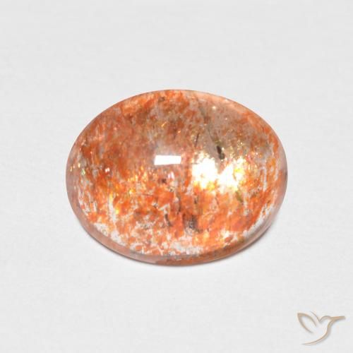 Pedra do Sol Laranja brilhante Natural 1.86ct, oval, Translúcido