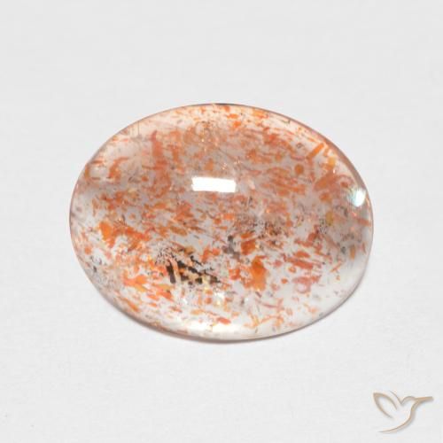 Pedra do Sol Laranja claro Natural 2.39ct, oval, Transparente