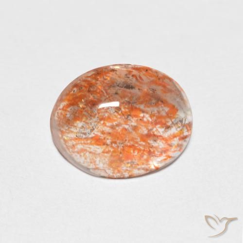 1.42ct Natural Laranja claro Pedra do Sol, oval, Translúcido