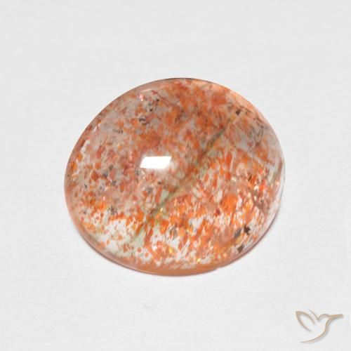 Pedra do Sol gengibre laranja Natural 2.37ct, oval, Translúcido