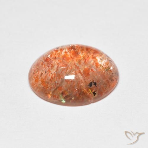 Pedra do Sol gengibre laranja Natural 2.37ct, oval, Translúcido