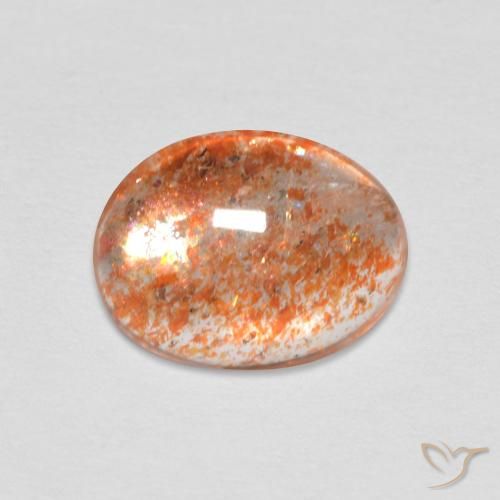 1.50ct Natural Laranja Médio Pedra do Sol, oval, Translúcido