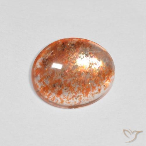 Pedra do Sol Laranja Médio Natural 1.50ct, oval, Translúcido