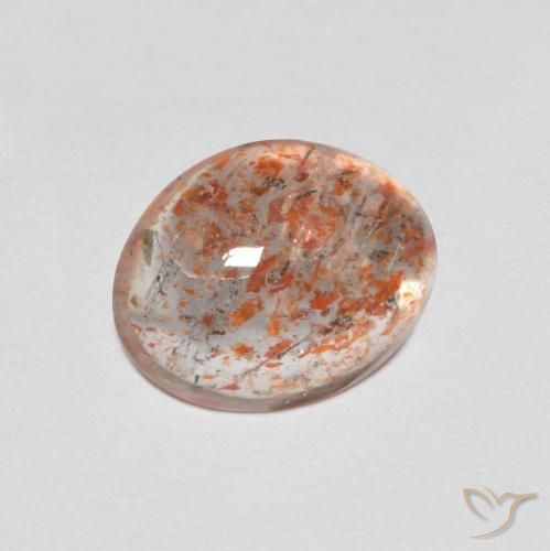 1.76ct Natural Laranja claro Pedra do Sol, oval, Translúcido