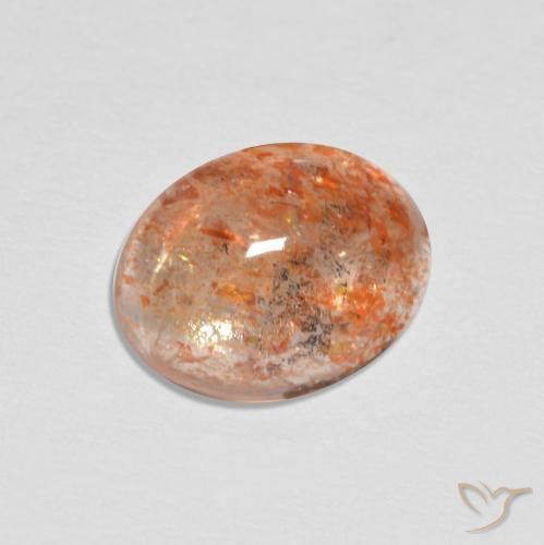1.68ct Natural gengibre laranja Pedra do Sol, oval, Translúcido
