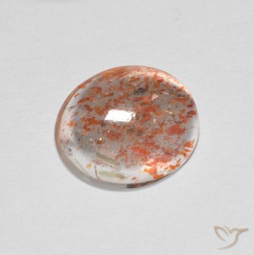 Pedra do Sol laranja avermelhado Natural 1.71ct, oval, Translúcido