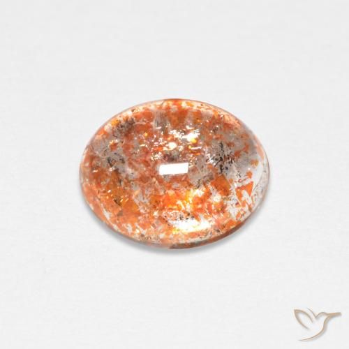 1.45ct Natural Laranja Médio Pedra do Sol, oval, Translúcido