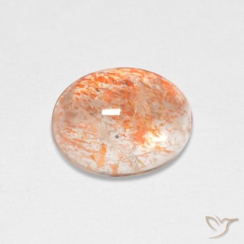 1.67ct Natural Laranja Tigre Claro Pedra do Sol, oval, Translúcido