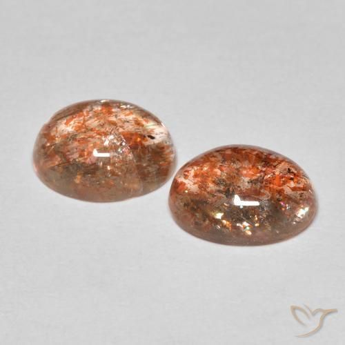 Pedras preciosas de Pedra do Sol Laranja claro natural de 3.93 ct, oval, Translúcido