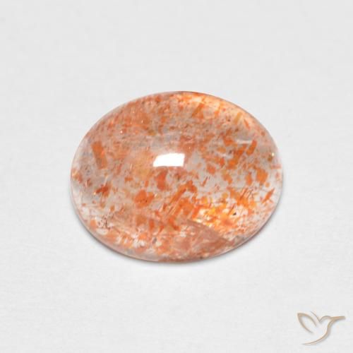 1.51ct Natural Laranja Médio Pedra do Sol, oval, Translúcido