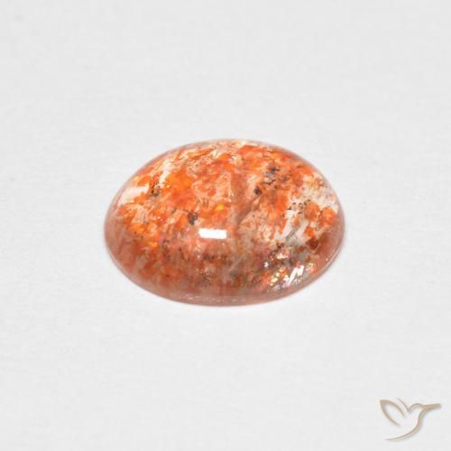 Pedra do Sol Laranja claro Natural 1.19ct, oval, Translúcido