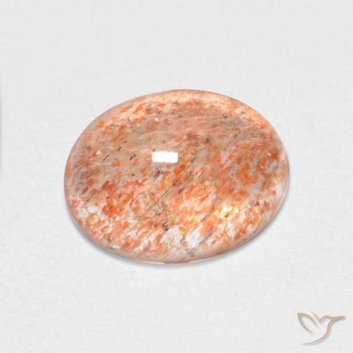 1.68ct Natural gengibre laranja Pedra do Sol, oval, Translúcido