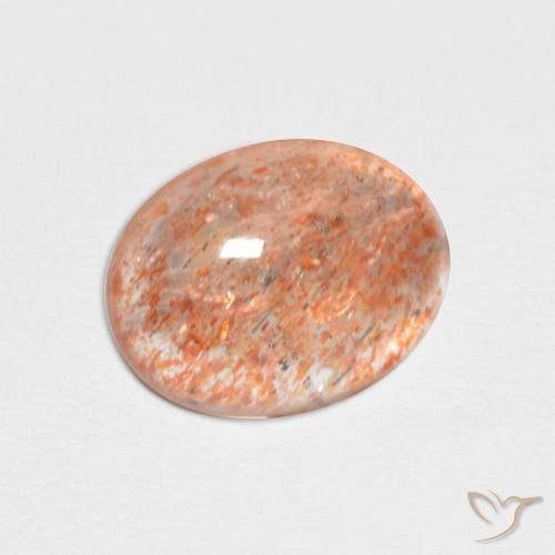 Pedra do Sol gengibre laranja Natural 1.68ct, oval, Translúcido