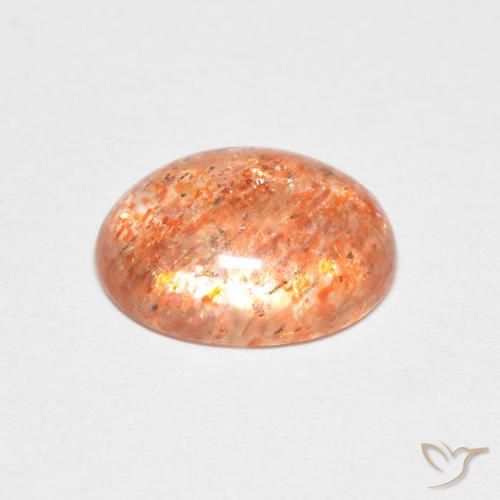 Pedra do Sol gengibre laranja Natural 1.68ct, oval, Translúcido