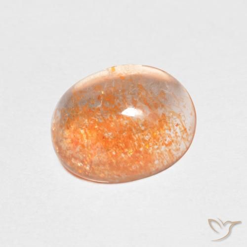 Pedra do Sol Medium Light-Orange Natural 1.46ct, oval, Translúcido