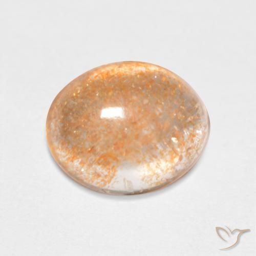2.01ct Natural Medium Light-Orange Pedra do Sol, oval, Translúcido