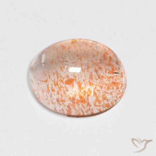 1.64ct Natural Laranja claro Pedra do Sol, oval, Transparente