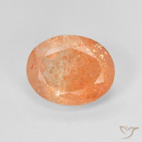 2.83ct Natural Laranja Profundo Pedra do Sol, oval, Translúcido