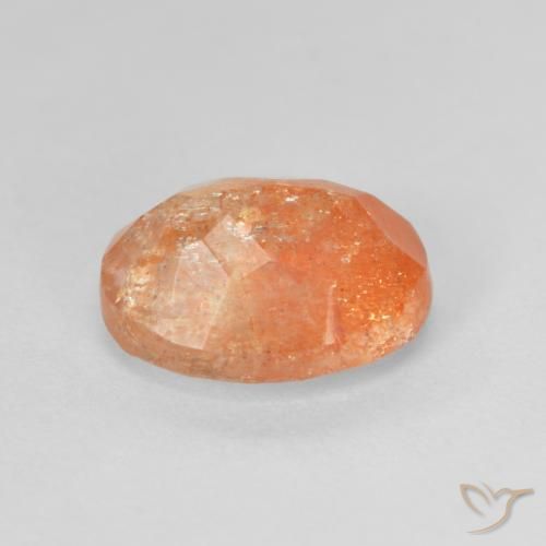 Pedra do Sol Laranja Profundo Natural 2.83ct, oval, Translúcido