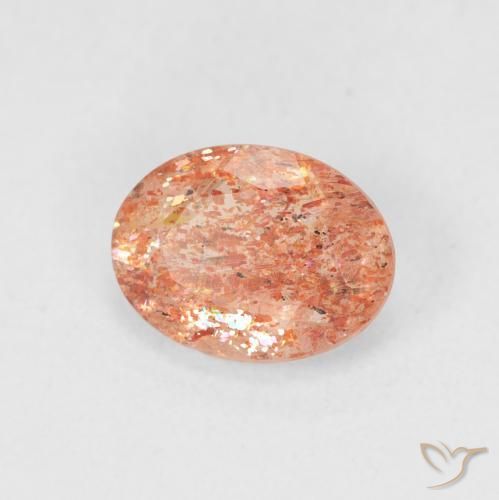 Pedra do Sol Medium Light-Orange Natural 1.19ct, oval, Translúcido