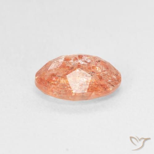 Pedra do Sol Medium Light-Orange Natural 1.19ct, oval, Translúcido