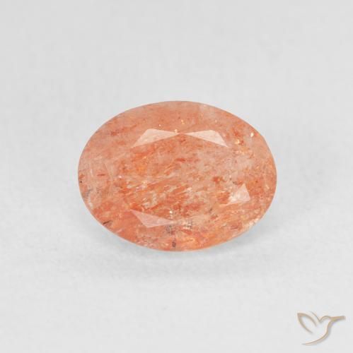 1.22ct Natural Laranja Médio Pedra do Sol, oval, Translúcido