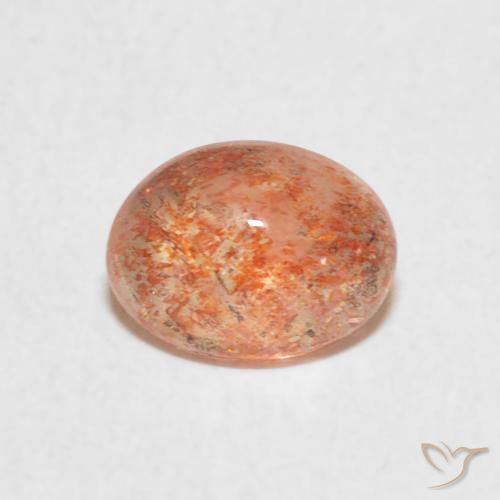 1.25ct Natural gengibre laranja Pedra do Sol, oval, Translúcido