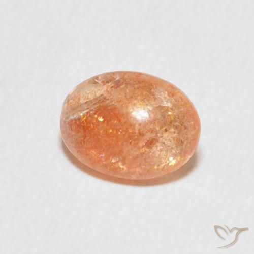 Pedra do Sol Medium Light-Orange Natural 1.08ct, oval, Translúcido