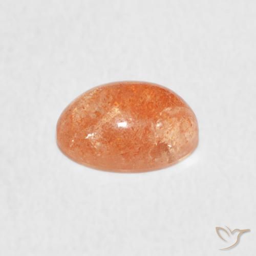 Pedra do Sol Medium Light-Orange Natural 1.08ct, oval, Translúcido