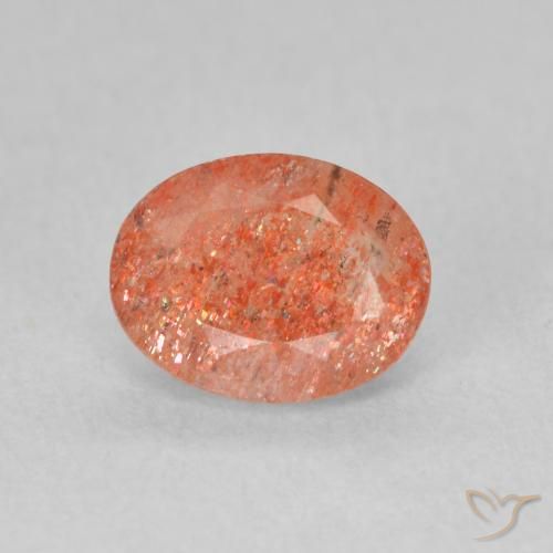 1.18ct Natural gengibre laranja Pedra do Sol, oval, Translúcido