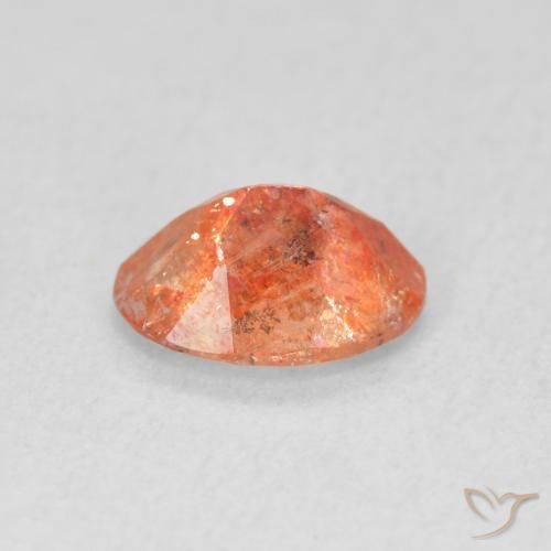 Pedra do Sol Laranja brilhante Natural 0.94ct, oval, Translúcido