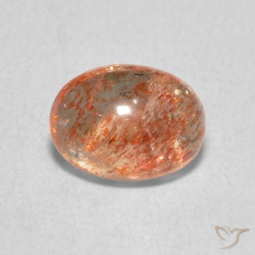 1.17ct Natural gengibre laranja Pedra do Sol, oval, Translúcido