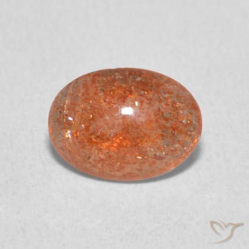 1.04ct Natural Laranja Médio Pedra do Sol, oval, Translúcido