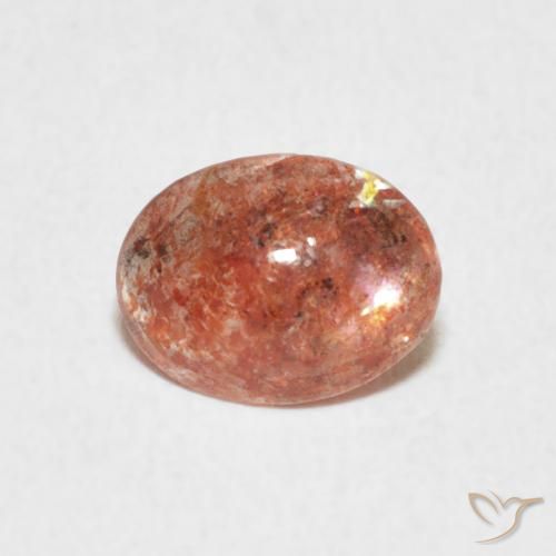 0.99ct Natural Laranja Médio Pedra do Sol, oval, Translúcido