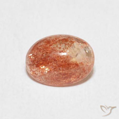 1.04ct Natural Laranja Médio Pedra do Sol, oval, Translúcido