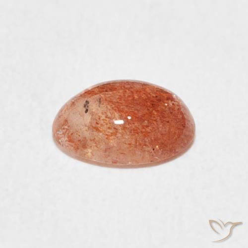 Pedra do Sol Laranja Médio Natural 1.04ct, oval, Translúcido