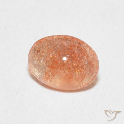 Pedra do Sol Laranja Tigre Claro Natural 1.11ct, oval, Translúcido