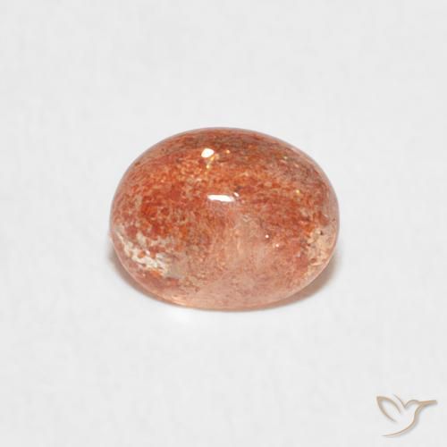 0.81ct Natural Toranja Laranja Pedra do Sol, oval, Translúcido