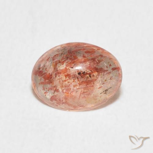 0.99ct Natural laranja quente Pedra do Sol, oval, Translúcido