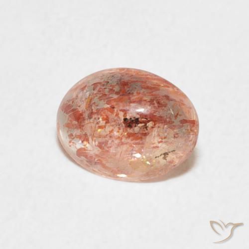 Pedra do Sol laranja quente Natural 0.99ct, oval, Translúcido