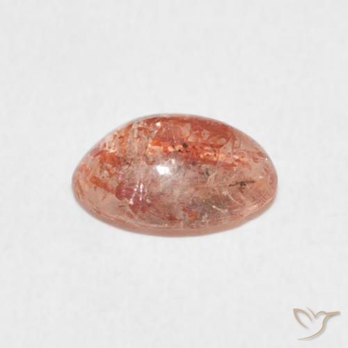 Pedra do Sol laranja quente Natural 0.99ct, oval, Translúcido