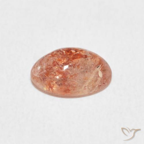 Pedra do Sol pêssego laranja Natural 0.97ct, oval, Translúcido