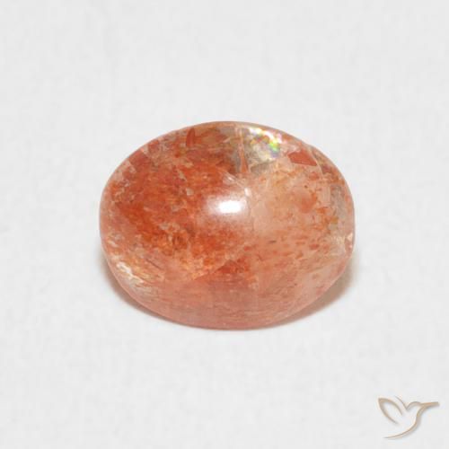 0.93ct Natural Laranja Médio Pedra do Sol, oval, Translúcido